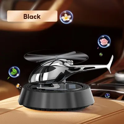 Car Aromatherapy Air Freshener Helicopter Solar Rotating Long-lasting Aromatherapy Machine Solar Car Interior Car Perfume Ornaments Universal