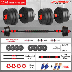 20KG/30KG/40KG/Alat Futnes Gym Set Bisa Bongkar Pasang Dumbell Barbell Multi Function Dumbell JF CABANG SURPABAYA