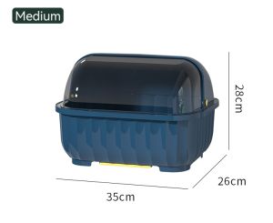 Double Winner Plastic Nursing Bottle Holder with Cover Removable Drainboard Small Size Plate Cup Dish Dryer Tray Drainer for Kitchen-KC108