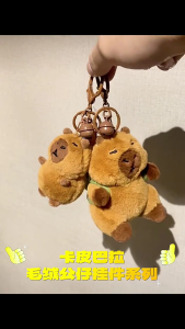 Fashionable Capybaras Dress Up Keychain Charm Pendant with Elegant Color Special Gifts for Trendsetters Daily Use