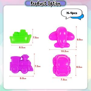 [uBeli] Mainan Pasir Play Sand Mold Castle Sand Mold Building Kits Sculping Beach Mould Toys 玩具沙模具 - BT252-Set