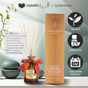 [La Duchessa] Premium Reed Diffuser  (180ml)  | Garden Series | Essential Oils | Home Living Aromatherapy Fragrances | Made in Singapore [Re.D]