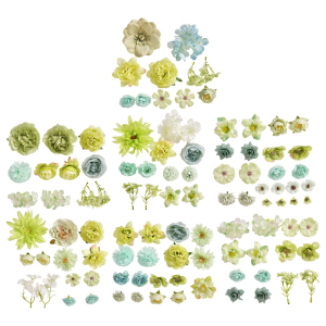 40/61Pcs Realistic Artificial Flower Buds For Wedding Cake Wedding Bouquets Party Table Centerpieces Album Decoration