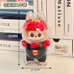 【Local Stock】High Grade Labubu Shape Protective Case HD Transparent Protective Acrylic Doll Case