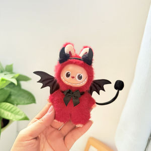 4th GenerationLabubu Pendant Clothes Scarf Elf Cloak Set Heart Password Labubu Doll Cute