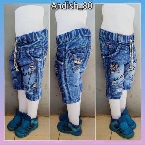 Celana Pendek Jeans Anak Laki-Laki Usia 1-12 Tahun