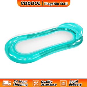 【Fast delivery】 PVC Lounger Floating Foldable Water Recliner Mats Portable Proof Nozzle Waterproof Wear Swimming Pool Accessories