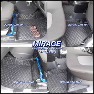 พรม6D MIRAGE มิราจ เต็มภายใน เข้ารูป ตรงรุ่น ของแถม3อย่าง