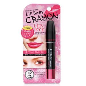 Son sáp bút chì Rohto Lip Baby Crayon Lip & Eye 3g - Nhật Bản