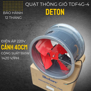 QUẠT THÔNG GIÓ TRÒN DETON DFG - SIZE CÁNH 30CM/ 40CM/ 50cCM/ 60CM/ 70CM/ 80CM