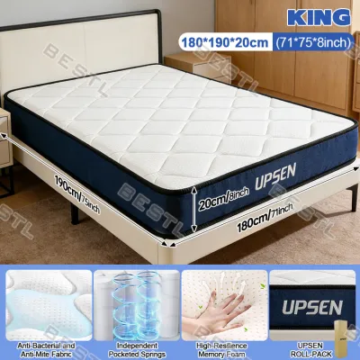8 Inch foam Spring mattress Deluxe Memory Compression matress Single/Double/Queen/King Thickened Foam Mattress