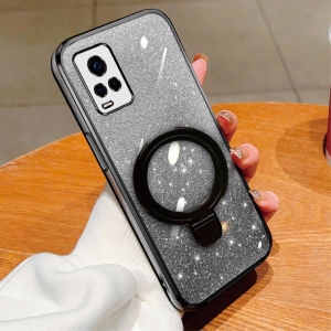Case Magsafe Vivo Y21 Y21s Y21e Y21t Y33s Y33t Luxury Gliter Premium TPU Ring Magnetic Soft Case
