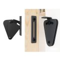 Barn Door Latch Lock Black Privacy Latch Lock for Sliding Door Work for Pocket Doors Garage and Shed Wood Glass Gates p008c. 