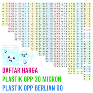 PLASTIK OPP TEBAL SEAL 30 Micron 0.5 145 x 14 Cm Plastik Kemasan