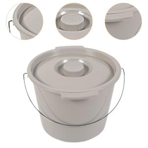 Portable Toilet Bucket Elderly Potty Sturdy with Lid Outdoor Potty Commode Bucket for Living Room Boat Home Outdoor Travel