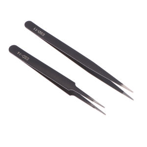 LEI 6 Pcs Precision Tweezers Set Anti-Static ESD Tweezer Stainless Steel Repair Tools For Electronics Soldering Model Jewelry Makin