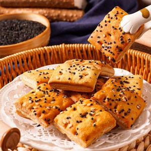[Anmi Food] Sugar-free yam and pumpkin crisps whole of xylitol food layered pastry biscuits snacks for the elderly sugar-free meal replacement snacks Sucrose-free Yam Pumpkin Crisp Whole Xylitol Food Melaleuca Crisp Biscuits Pastry Elderly Sug
