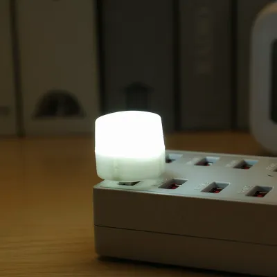 {wholesale} 10/50pcs USB Night Light / Mini Eye Protection Reading Light / Warm White Mini LED Bulb / USB Plug Mobile Power Light