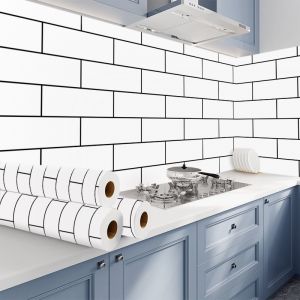 NBF - NEW Wallpaper Stiker Dinding 60cm x 1m Marmer Premium Glossy Anti Air Minyak dan Panas Premium