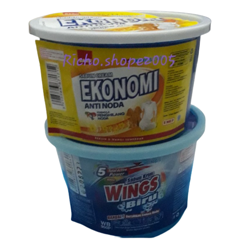 WINGS Biru Pot WB900P- Sabun Colek Murah - Pembersih Pakaian [753 g