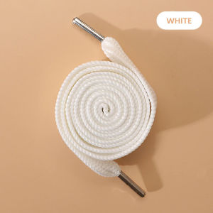 Wide Flat Shoe Laces Metal Head Shoelaces Sneakers Boots Fashion Rope Shoelace Shoes Accessories