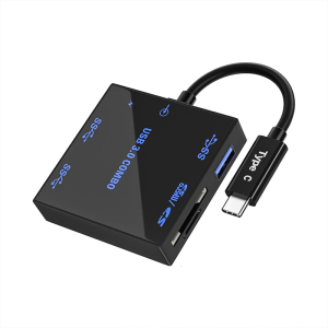 Hiệu quả cao phát sáng USB 3.0 HUB 3 cổng mở rộng dock thiết bị đọc thẻ TF 5gbps truyền dữ liệu nhanh cho các thiết bị máy tính