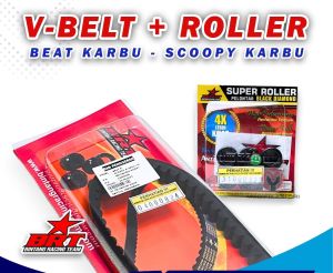 BRT ROLLER VBELT BEAT KARBU VANBELT ROLLER SCOOPY KARBU SPACY KARBU BRT RACING ROLLER