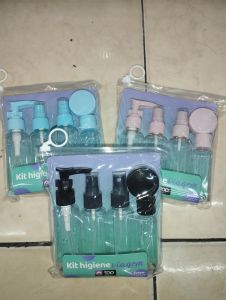 Travel Kit isi 5pcs / Kit Higiene Viagem Top Until isi 5pcs / Shere In Jar Travel Kit 5pcs