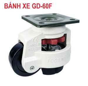 01Cái GD-60F Bánh xe tăng chỉnh chịu lực Foot master GD-60F sử dụng cho máy móc thiết bị thùng pin.