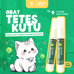 Clever Solutions - TETES KUTU (Obat Kutu Tetes untuk Kucing Pembasmi Penghilang Kutu Anti Parasit Detick Revolution Terbukti Ampuh Furyou)