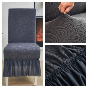Alice Chair Cover Dining Stretchable Universal Knitted Thick Elastic Antifouling Seat Cushion Cover