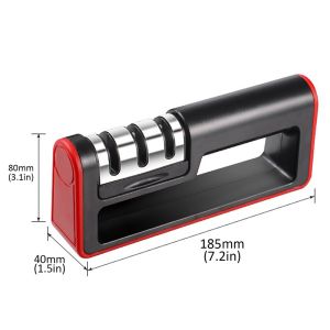 🎁Free sharpening oil🎁Professional Knife Sharpener 3 Stages Ceramic Tungsten Diamond Whetstone Grindstone for Kitchen Accessories