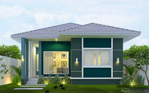 แปลนบ้านสวย งบสร้างหลักแสน PD202002 แบบบ้านงบ 1000000 แบบบ้านงบ 1000000 บ้าน 1 ชั้น - Lazada