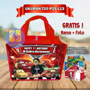 (65 PCS KFC) Tas Ultah Anak Muat KFC Tas Ultah Murah Muat KFC Tas Ulang Tahun Anak Free Nama Dan Foto Tas Ultah Murah Free Desain Karakter Bebas Tas Snack Ulang Tahun Tas Souvenir Ultah Tas Berkat Tas Aqiqah Tas Mengenang Tas Khajatan Tas Khitan