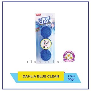 Dahlia Blue Clean sibiru Tablet Flush Kamper Bola Pembersih Kloset Bebek Biru Air Toilet Dahlia Tabs Kamper Warna Pewangi  WC Kamar Mandi Swallow