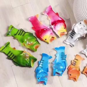 New MenS Funny Creative Non-Slip Fashionable Salted Fish Slide Sandals For Men Trendy Outdoor Slippers