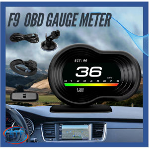 F9 Head Up Display OBD Smart Digital Speedometer Speed Alarm RPM Alarm Voltage Alarm Oil Temp Water Temp Digital Meter