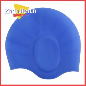 zhanjietun Adults High Elastic Swimming Caps Men Women Waterproof Swimming Pool Cap Protect Ears Long Hair Large Silicone Diving Hat