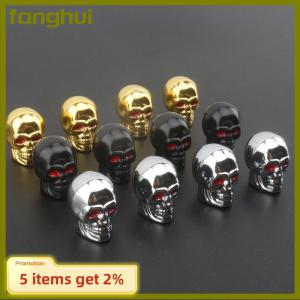 fanghui Skull Valve Caps ABS Car Wheel Plugs For Alloy Wheels Tire Valve Cap Auto Valve Cover Nipple Caps For Cars Motorcycles Bikes
