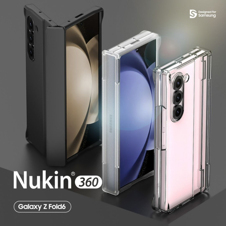 Araree NUKIN 360 for z fold 6 Fold6 Hinge Protection Transparent Case Samsung Galaxy Korea UP