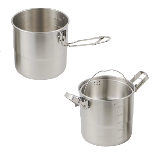 Light weight Outdoor Cooking Stainless Steel Camping Pot Multifunctional For Campers And Adventurers
