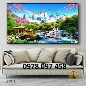 Tranh phong thủy - thuyền buồm xuôi gió
