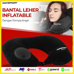 Bantal Leher Travel Travelling Mobil Pesawat Neck Pillow Bantal Tiup Leher Bantal Leher Tidur Travel