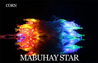 MABUHAY STAR Christmas Light 50L LED Music Multicolor Christmas Tree/Corn/Hollow Lantern Decoration String Light