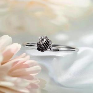 Salime Unique Cross Burning Cathedral Gothic Relief Window Hollow Carved Adjustable Alloy Open Ring For Daily Wear Jewelry Gift