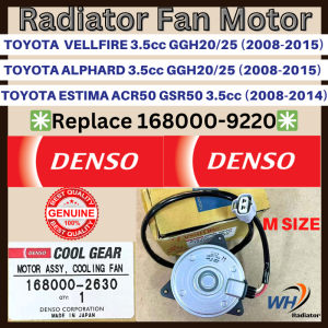 TOYOTA VELLFIRE/ALPHARD 3.5cc GGH20 25 / ESTIMA ACR50 GSR50 3.5cc Radiator Fan Motor 100%ORIGINAL GENUINE DENSO COOLGEAR