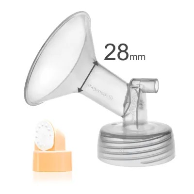Maymom Flange for Spectra with Orange Valve & Membrane (Wide-Neck) (12 Sizes 18-32mm)