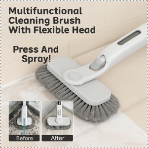 Brush Fluid Multifunction Stain Remover Brush Scrub Add Liquid Large Capacity Spray Bottle Deep Crevice