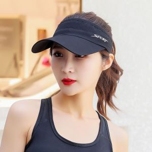 REEBO Golf Running Visor Hat For Men UV Protection Solid Color Sports Sunscreen Women Cap Korean Style Hat Sun Hat Empty Top Hat