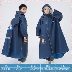 เสื้อคลุมกันฝน รูปทรงการ์ตูน เสื้อกันฝน พลิก แฟชั่น พื้นที่กระเป๋านักเรียนที่ขยายใหญ่ขึ้น การทำให้ข้นขึ้น